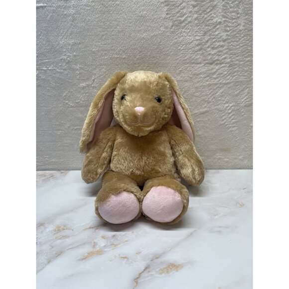 Build A Bear Pawlette Bunny Rabbit Tan Pink Plush In Outfit  Stuffed Easter Doll - Picture 5 of 14